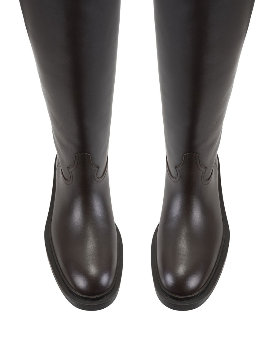 Loar Kahve Kadın Deri Çizme Loar Kahve Kadın Deri Çizme