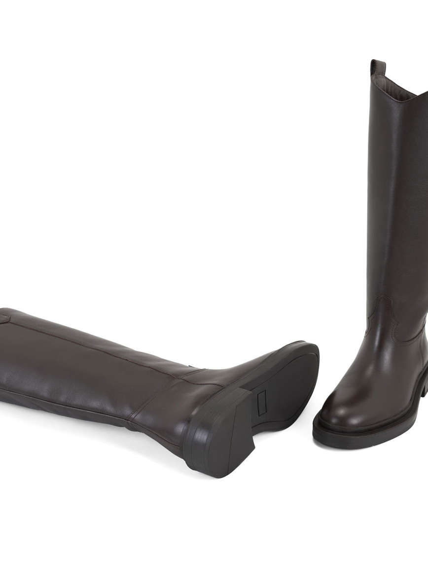 Loar Kahve Kadın Deri Çizme Loar Kahve Kadın Deri Çizme