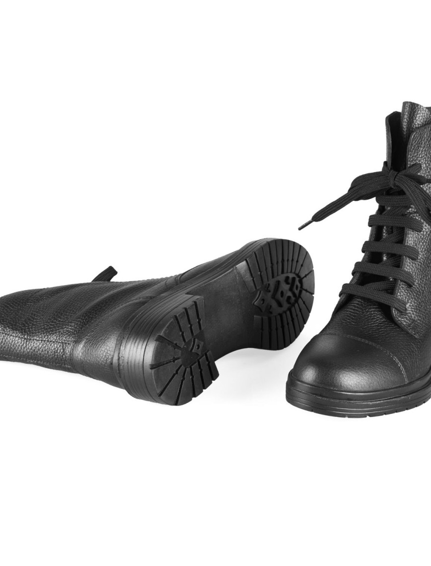 Lias Siyah Kadın Fermuarlı Deri Bot Lias Siyah Kadın Fermuarlı Deri Bot