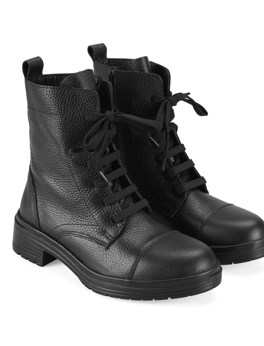 Lias Siyah Kadın Fermuarlı Deri Bot Lias Siyah Kadın Fermuarlı Deri Bot