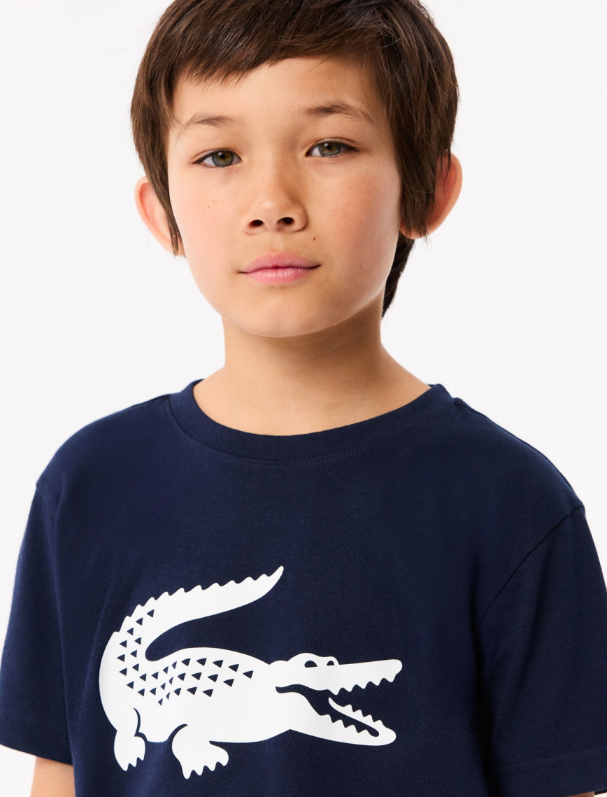 Lacoste Erkek Çocuk Baskılı Lacivert T-Shirt Lacoste Erkek Çocuk Baskılı Lacivert T-Shirt