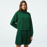 Lacoste Kadın Flare Fit Uzun Kollu Yarım Fermuarlı Yaka Koyu Yeşil Elbise Lacoste Kadın Flare Fit Uzun Kollu Yarım Fermuarlı Yaka Koyu Yeşil Elbise