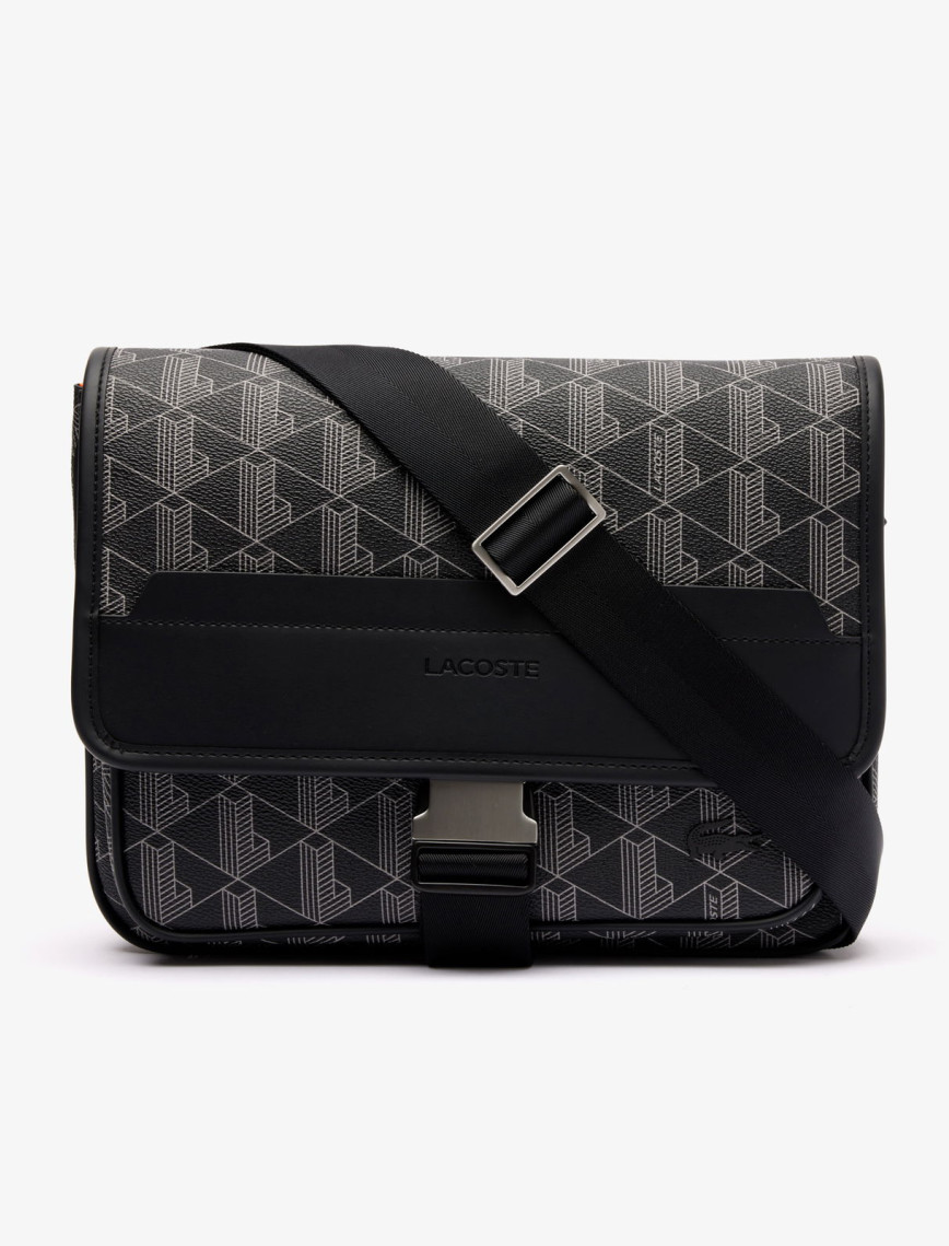 Lacoste The Blend Erkek Monogram Siyah Postacı Çantası Lacoste The Blend Erkek Monogram Siyah Postacı Çantası