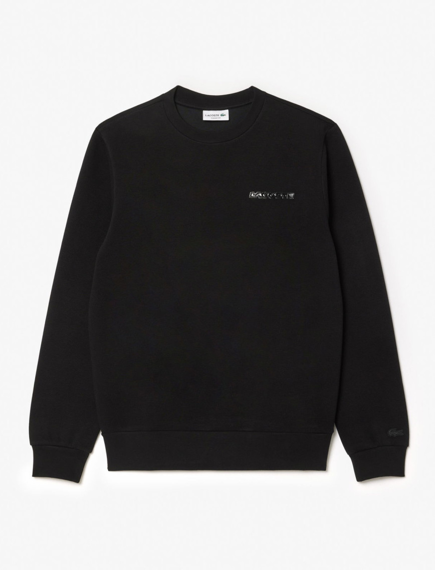 Lacoste Erkek Classic Fit Bisiklet Yaka Siyah Sweatshirt Lacoste Erkek Classic Fit Bisiklet Yaka Siyah Sweatshirt