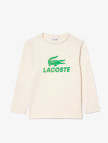 Lacoste Erkek Çocuk Baskılı Bej T-Shirt Lacoste Erkek Çocuk Baskılı Bej T-Shirt