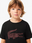 Lacoste Erkek Çocuk Baskılı Siyah T-Shirt Lacoste Erkek Çocuk Baskılı Siyah T-Shirt