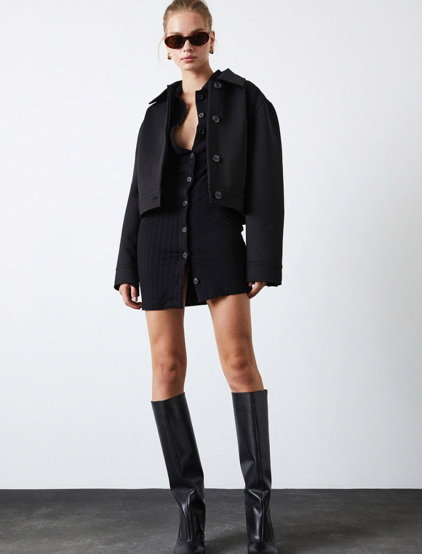 Crop Ceket Crop Ceket