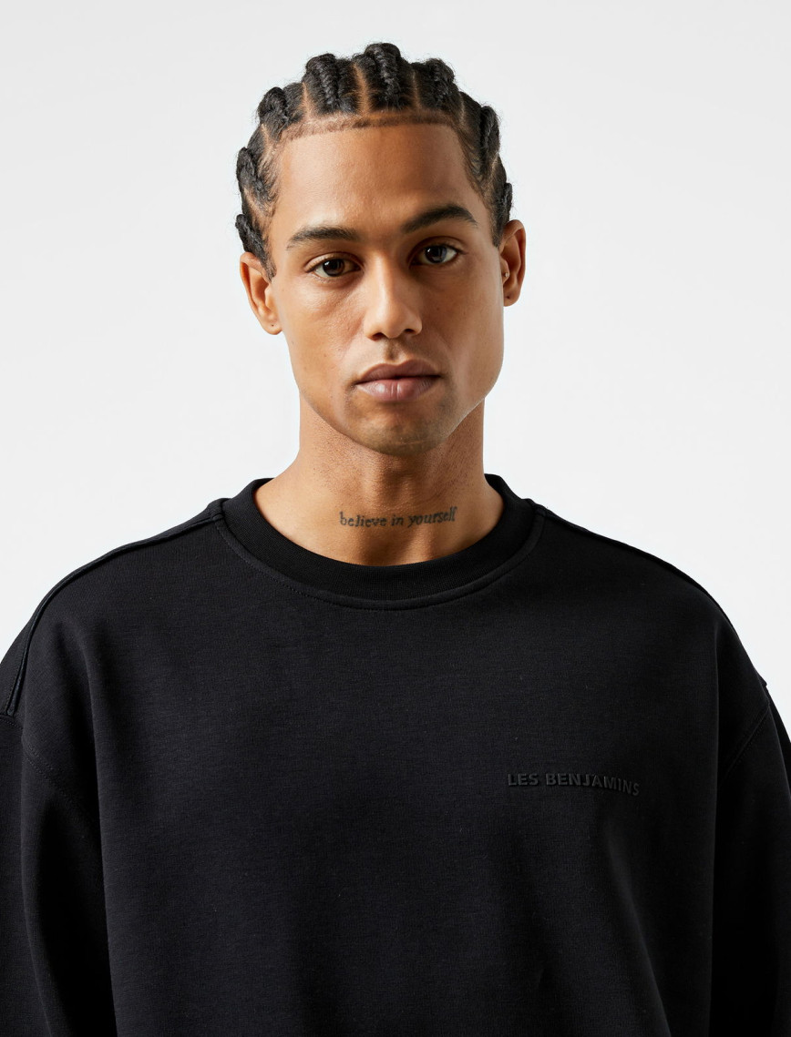 Les Benjamins 403 Erkek Siyah Sweatshirt Les Benjamins 403 Erkek Siyah Sweatshirt