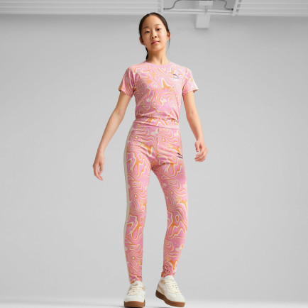 Puma Lava Land Leggings Çocuk Pembe Tayt Puma Lava Land Leggings Çocuk Pembe Tayt