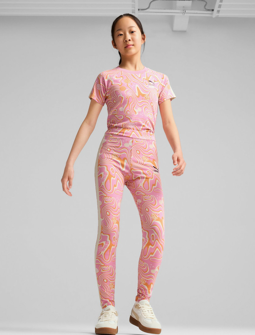 Puma Lava Land Leggings Çocuk Mor Tayt Puma Lava Land Leggings Çocuk Mor Tayt
