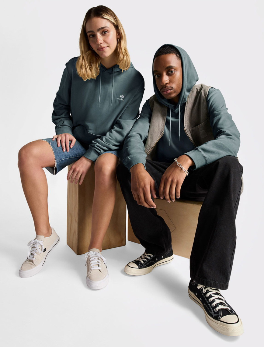 Converse Go-To Unisex Yeşil Hoodie Converse Go-To Unisex Yeşil Hoodie