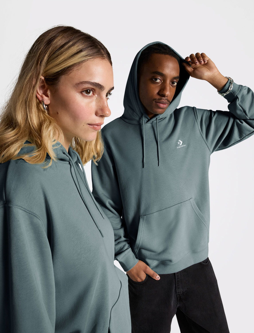 Converse Go-To Unisex Gri Hoodie Converse Go-To Unisex Gri Hoodie