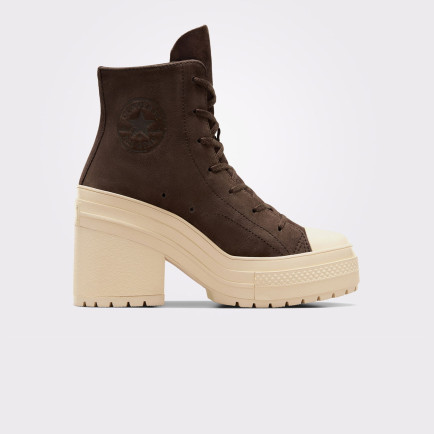 Converse Chuck 70 De Luxe Heel Unisex Kahverengi Deri Platform Sneaker Converse Chuck 70 De Luxe Heel Unisex Kahverengi Deri Platform Sneaker
