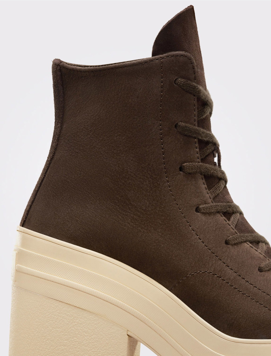 Converse Chuck 70 De Luxe Heel Unisex Kahverengi Deri Platform Sneaker Converse Chuck 70 De Luxe Heel Unisex Kahverengi Deri Platform Sneaker