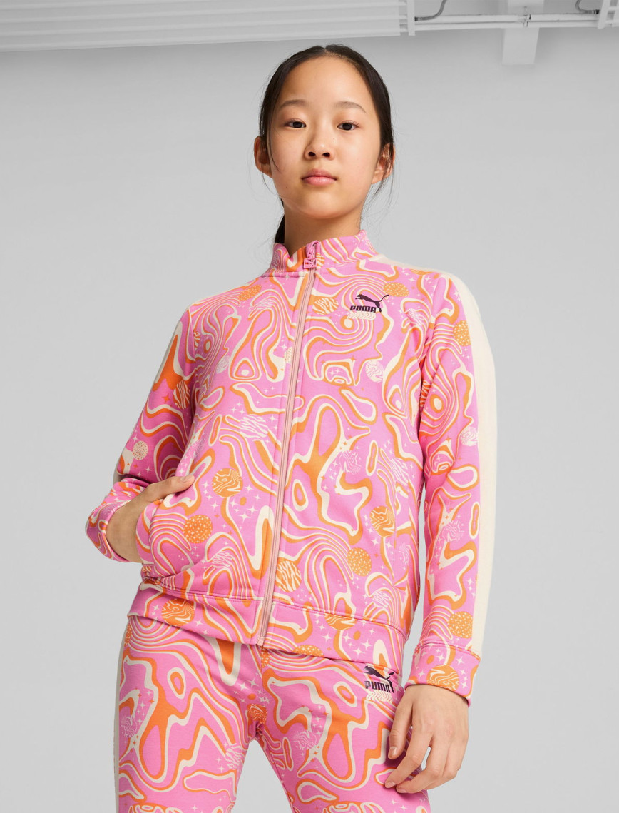 Puma Track Tr Çocuk Pembe Eşofman Üstü Puma Track Tr Çocuk Pembe Eşofman Üstü
