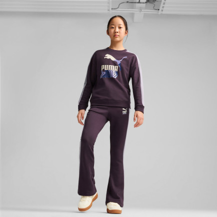 Puma T7 Crew Tr Çocuk Mor Sweatshirt Puma T7 Crew Tr Çocuk Mor Sweatshirt