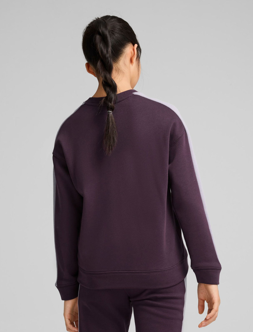 Puma T7 Crew Tr Çocuk Mor Sweatshirt Puma T7 Crew Tr Çocuk Mor Sweatshirt