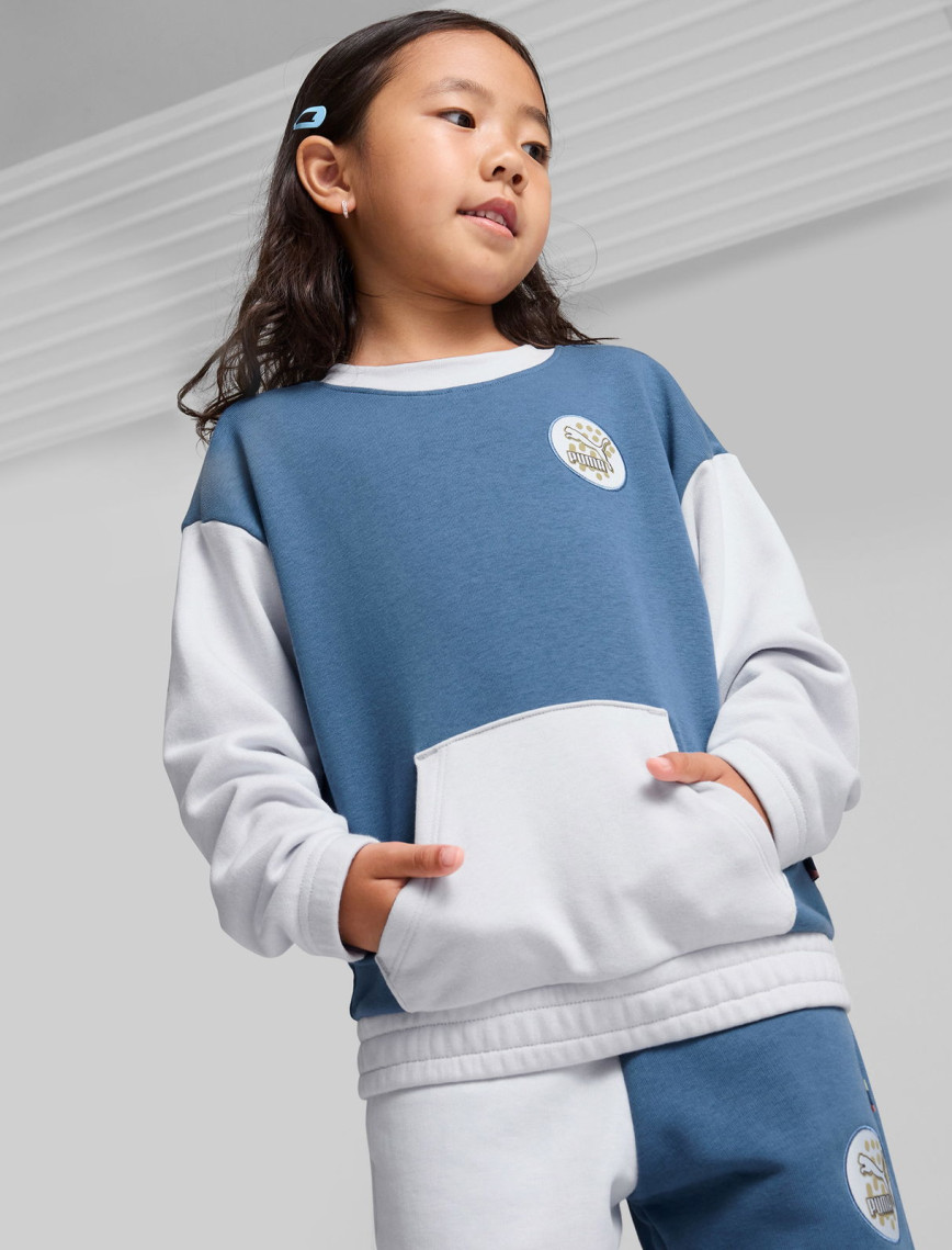 Puma Classıcs Fc Crew Çocuk Mavi Sweatshirt Puma Classıcs Fc Crew Çocuk Mavi Sweatshirt