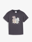 Puma X Trolls Graphic Çocuk Gri T-Shirt