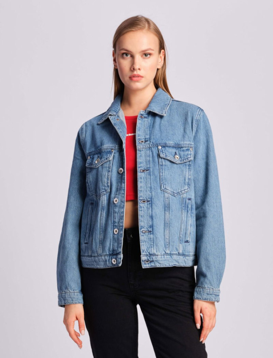 Mavi Kadın Kot Ceket Mavi Kadın Kot Ceket