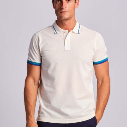 Kırık Beyaz Erkek Polo Tişört Kırık Beyaz Erkek Polo Tişört