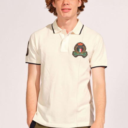 Kırık Beyaz Erkek Polo Tişört Kırık Beyaz Erkek Polo Tişört