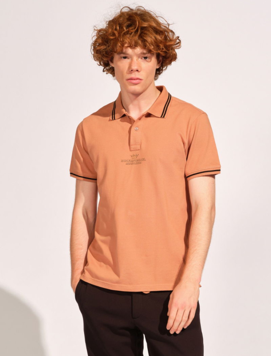 Kiremit Rengi Erkek Polo Tişört Kiremit Rengi Erkek Polo Tişört