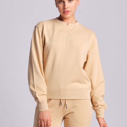 Bej Kadın Sweatshirt Bej Kadın Sweatshirt