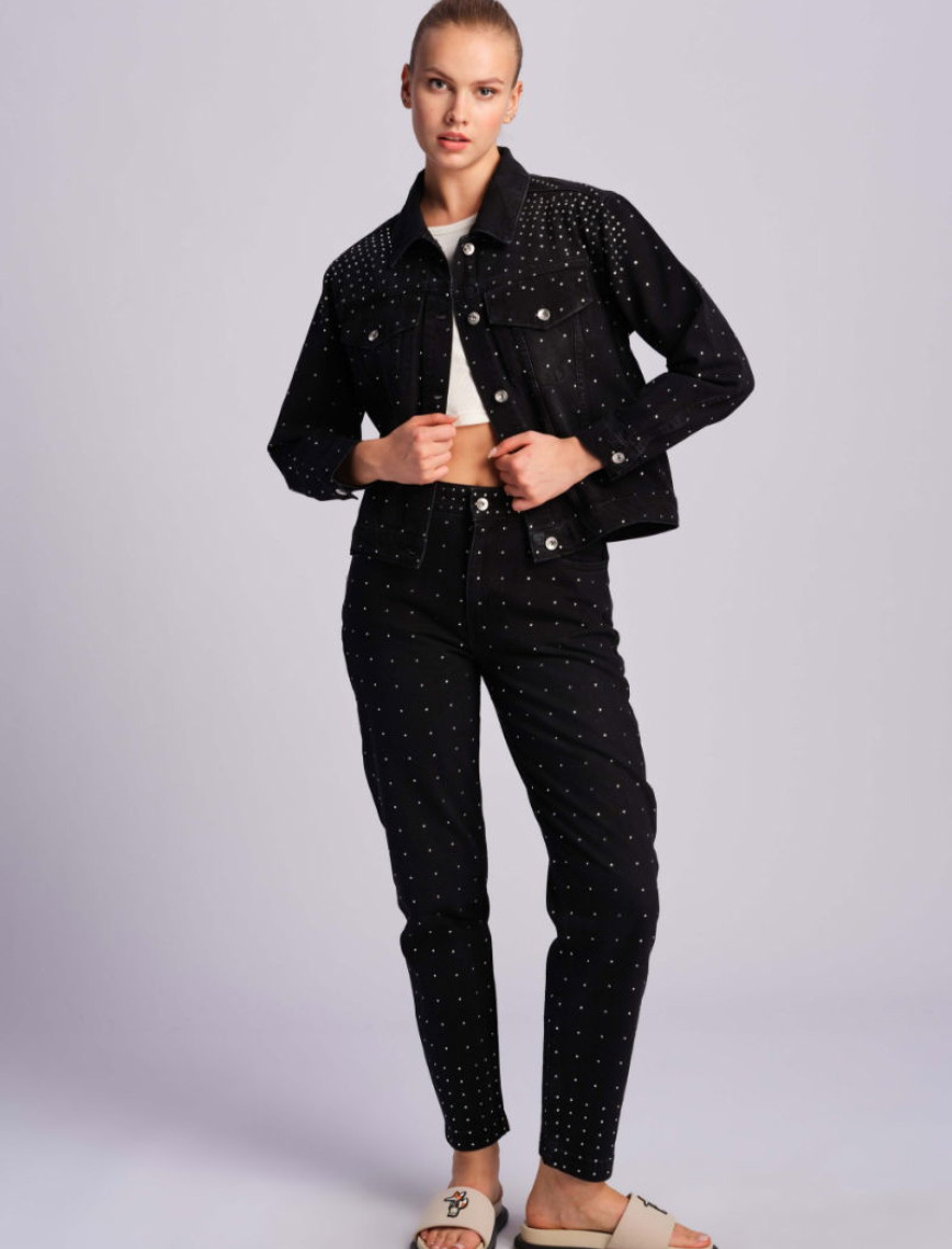 Siyah Kadın Kot Pantolon Siyah Kadın Kot Pantolon