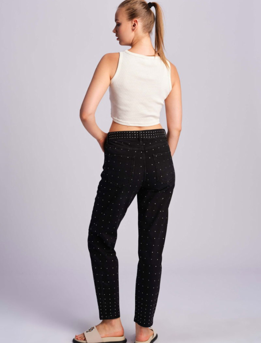 Siyah Kadın Kot Pantolon Siyah Kadın Kot Pantolon