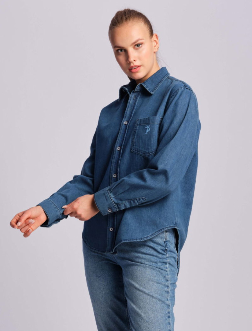 Mavi Kadın Gömlek Mavi Kadın Gömlek