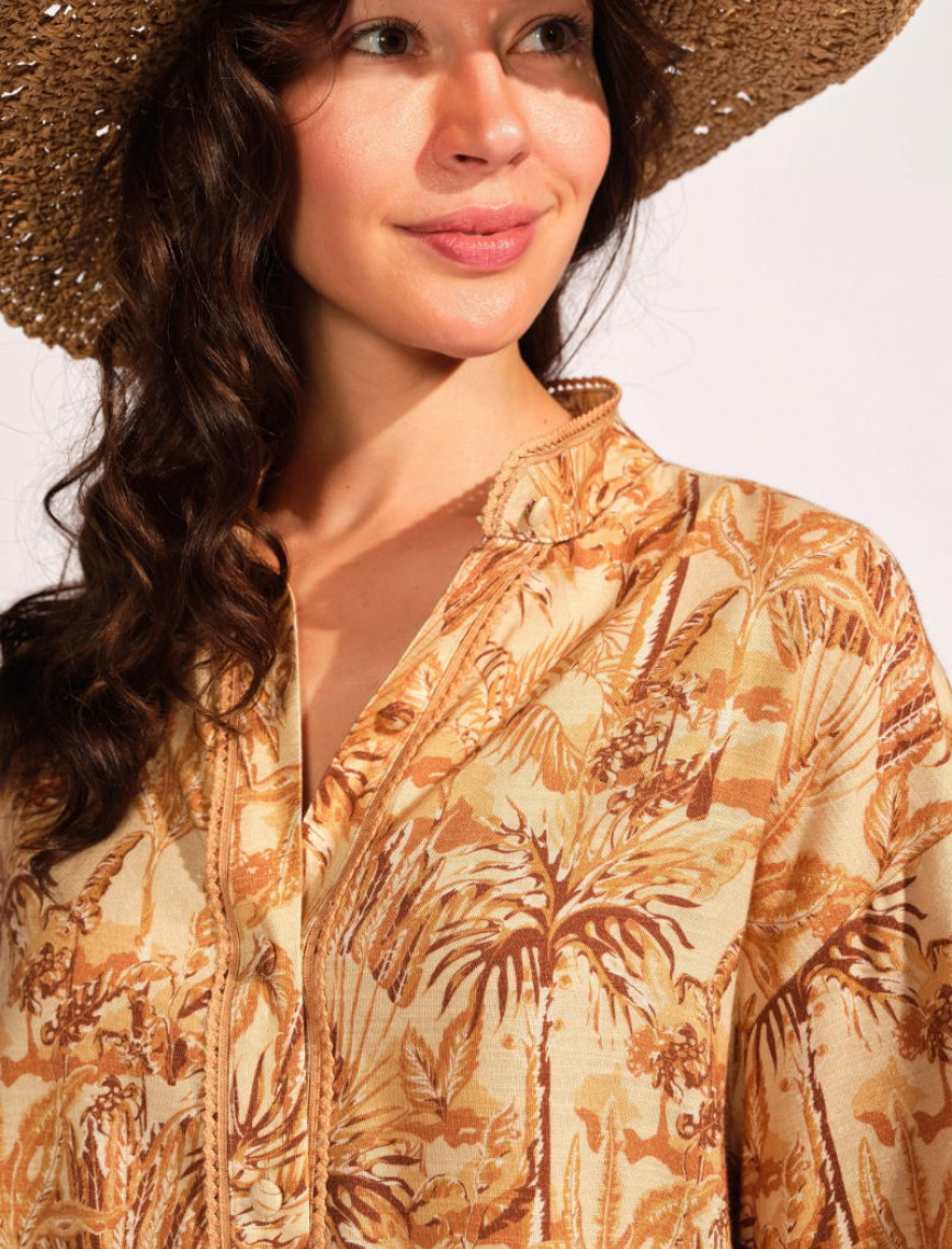 Açık Kahverengi Kadın Gömlek Açık Kahverengi Kadın Gömlek