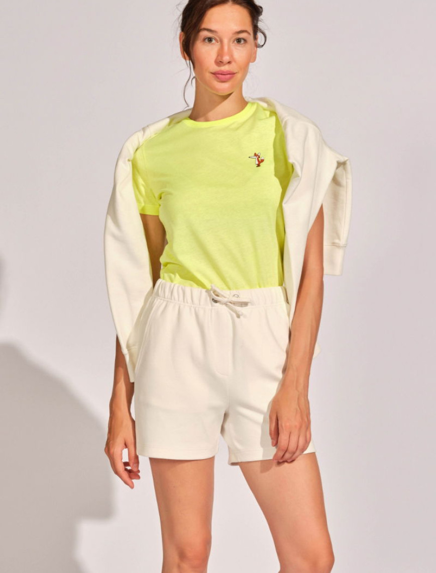 Kırık Beyaz Kadın Şort Kırık Beyaz Kadın Şort