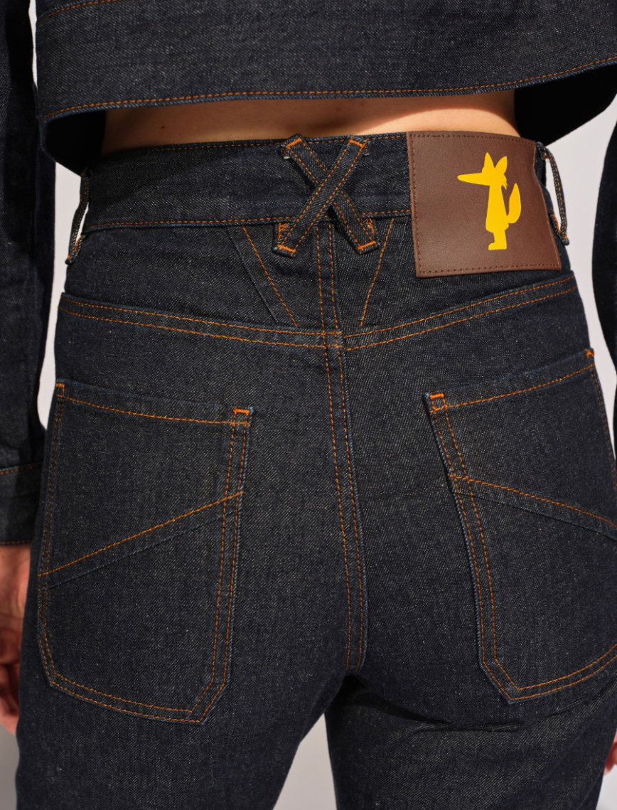 Lacivert Kadın Kot Pantolon Lacivert Kadın Kot Pantolon