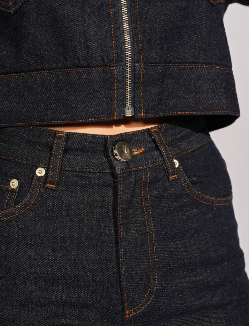 Lacivert Kadın Kot Pantolon Lacivert Kadın Kot Pantolon