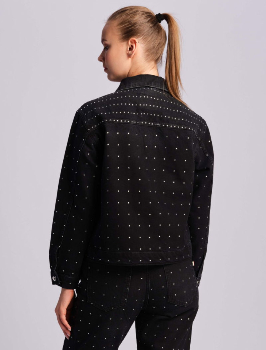 Siyah Kadın Kot Ceket Siyah Kadın Kot Ceket