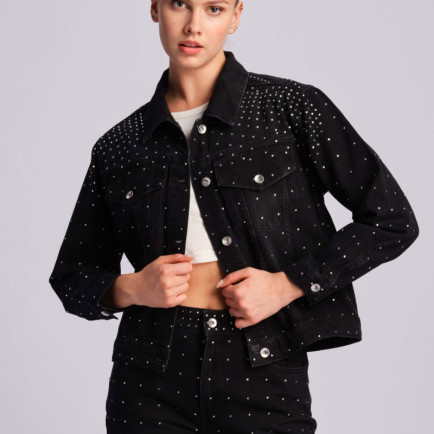 Siyah Kadın Kot Ceket Siyah Kadın Kot Ceket