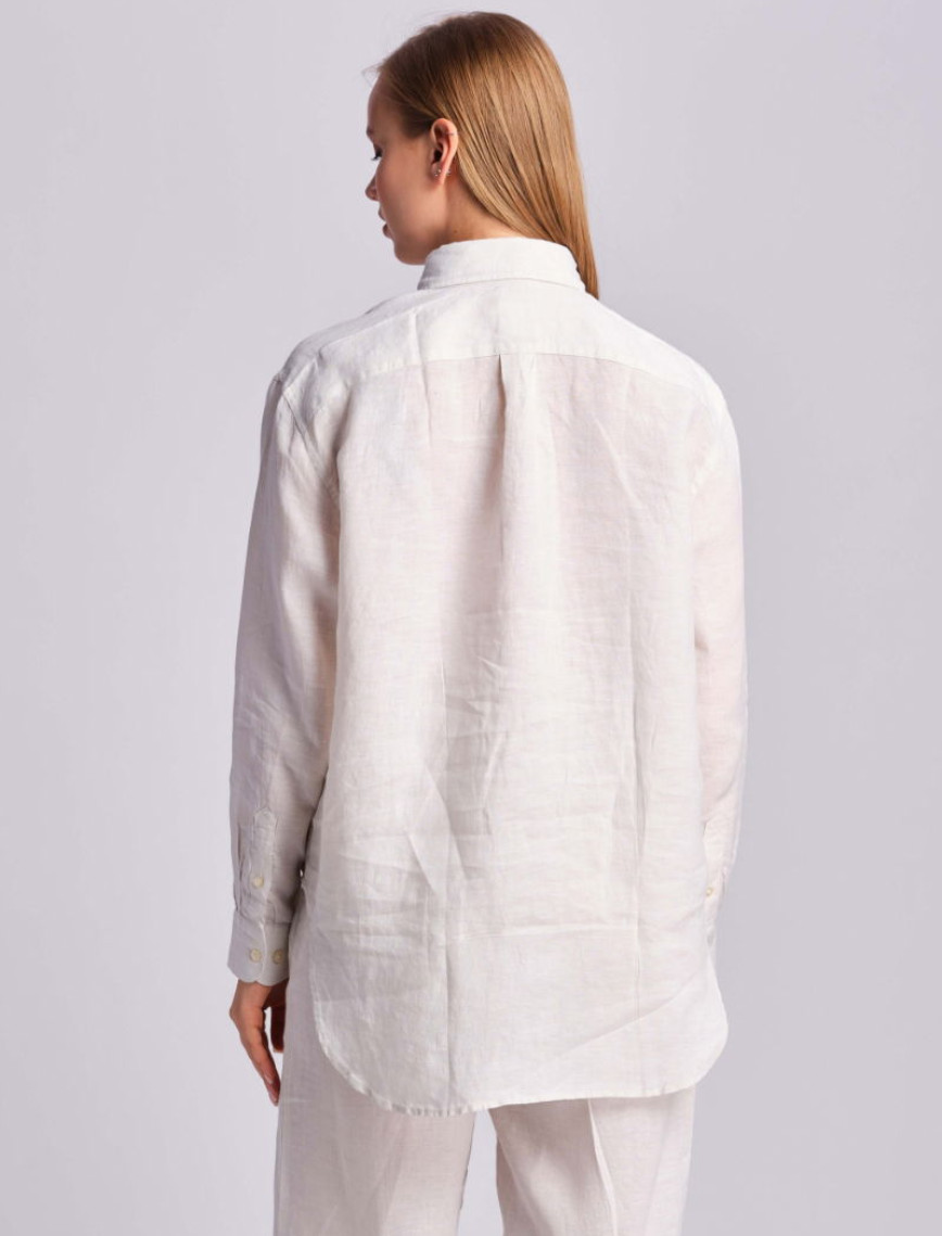 Kırık Beyaz Kadın Gömlek Kırık Beyaz Kadın Gömlek