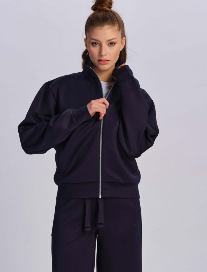 Lacivert Kadın Spor Ceket Lacivert Kadın Spor Ceket