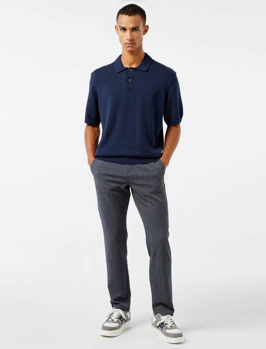 Nautica Erkek Lacivert Classic Fit Kısa Kollu Triko Nautica Erkek Lacivert Classic Fit Kısa Kollu Triko