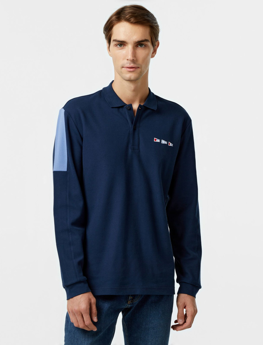 Nautica Erkek Lacivert Uzun Kollu Polo Nautica Erkek Lacivert Uzun Kollu Polo