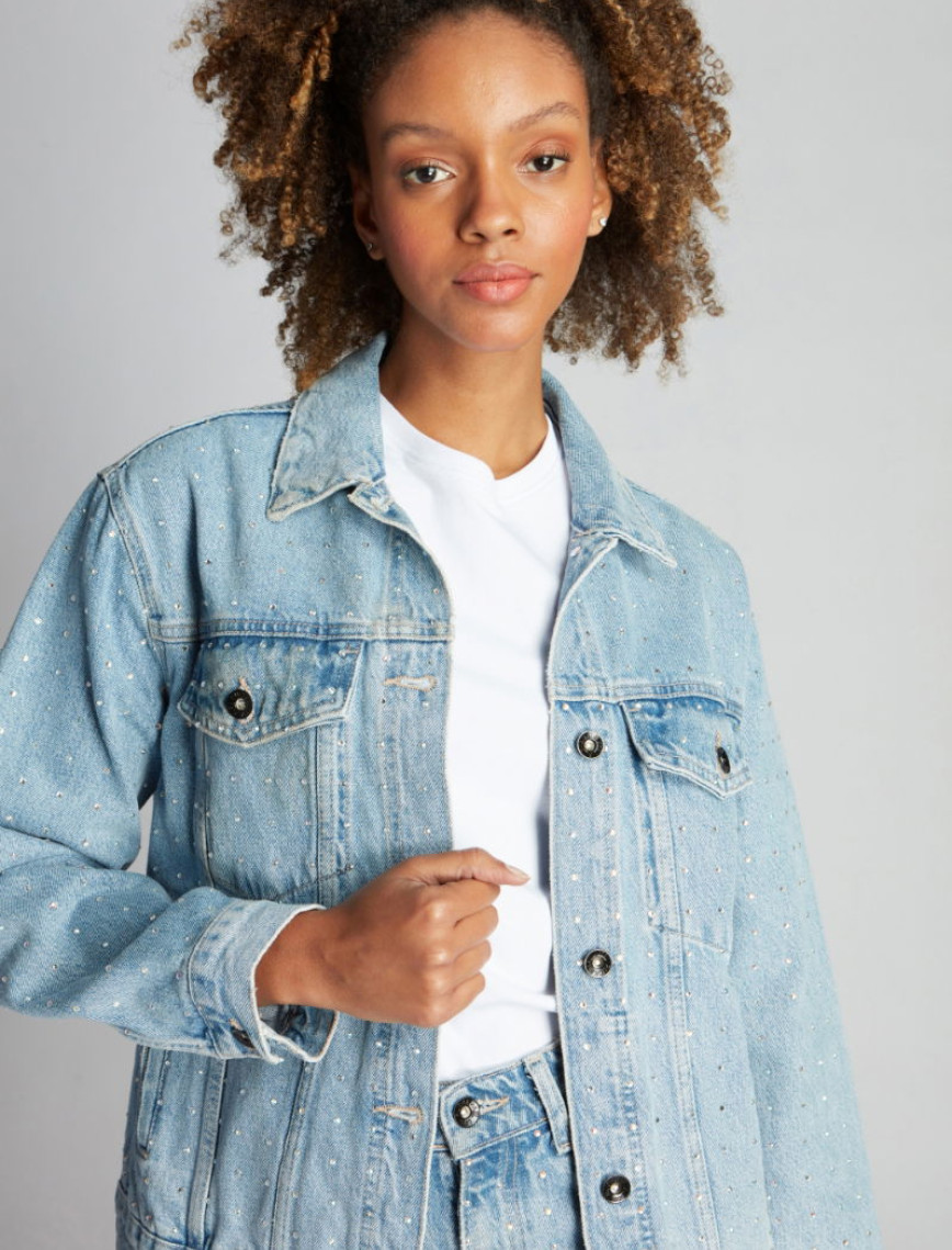 Kadın Kot Ceket 23868 7789 - Light blue Kadın Kot Ceket 23868 7789 - Light blue