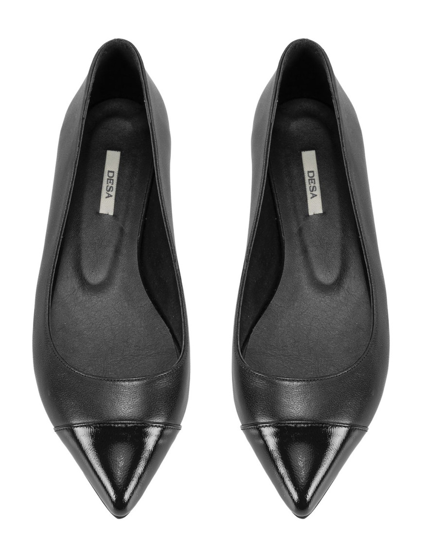 Kadın Siyah Deri Babet Kadın Siyah Deri Babet