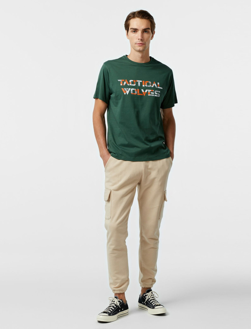 Tactical Wolves Classic Erkek Bej Günlük T-Shirt Tactical Wolves Classic Erkek Bej Günlük T-Shirt