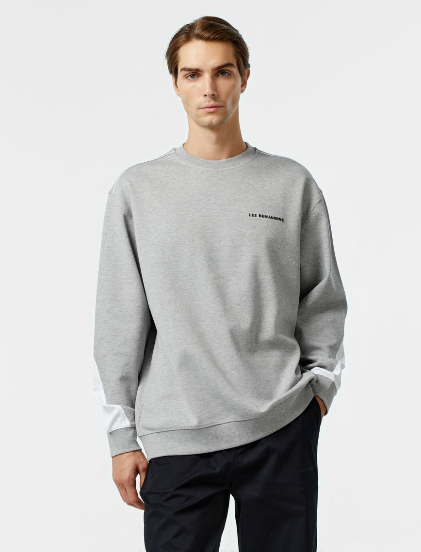 Les Benjamins 402 Erkek Gri Sweatshirt Les Benjamins 402 Erkek Gri Sweatshirt