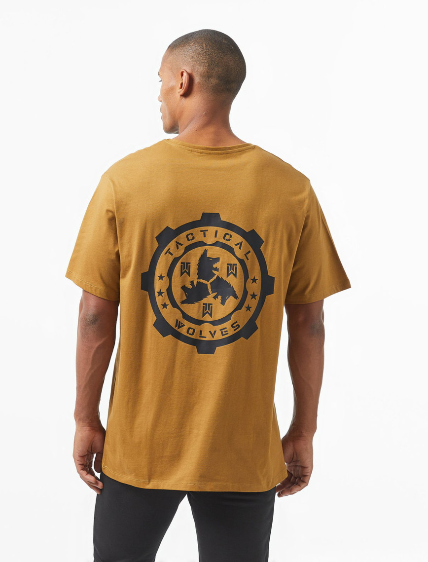 Tactical Wolves Classic Erkek Bej T-Shirt Tactical Wolves Classic Erkek Bej T-Shirt