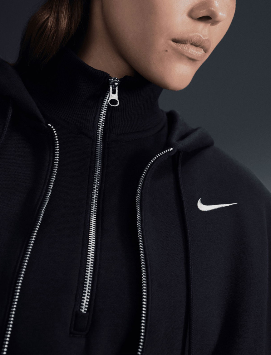 Nike Sportswear Phoenix Fleece Oversize Hoodie Kadın Siyah Eşofman Üstü Nike Sportswear Phoenix Fleece Oversize Hoodie Kadın Siyah Eşofman Üstü