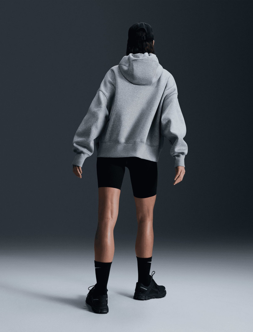 Nike Sportswear Phoenix Fleece Oversize Hoodie Kadın Gri Sweatshirt