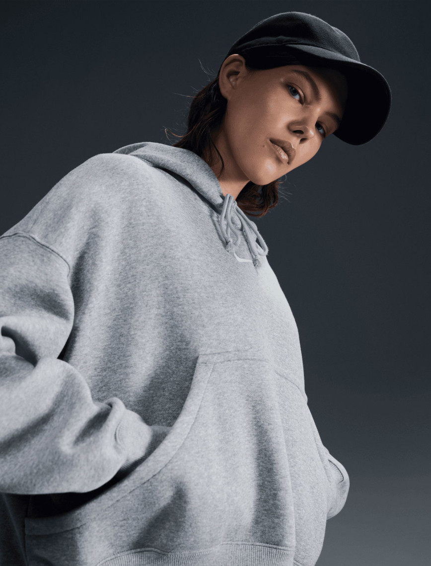 Nike Sportswear Phoenix Fleece Kadın Beyaz Sweatshirt