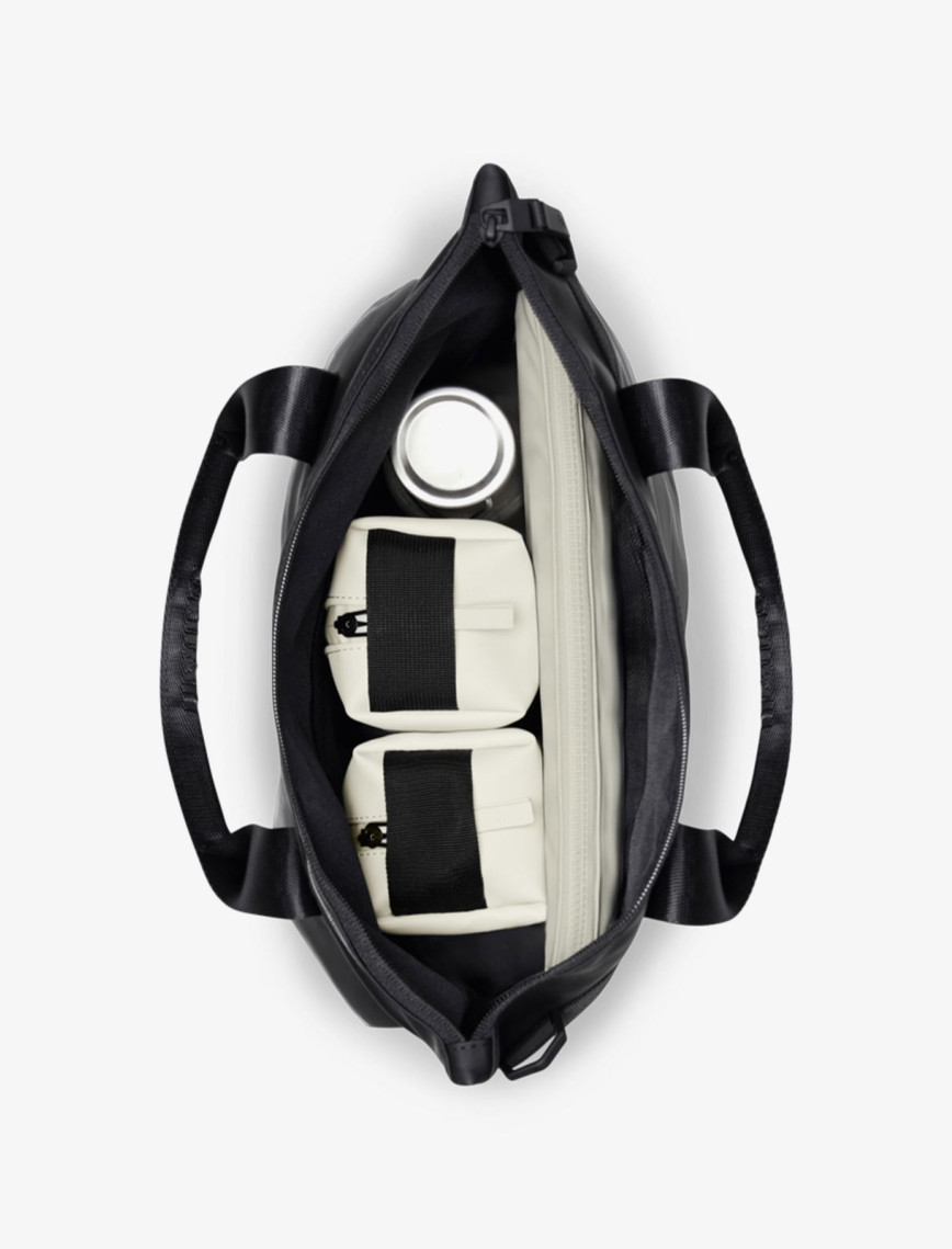 Rains Trail Tote Bag W3 Unisex Siyah Omuz Çantası Rains Trail Tote Bag W3 Unisex Siyah Omuz Çantası